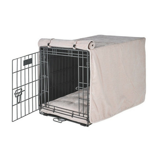Bowsers Pet MicroVelvet Luxury Dog Crate Cover — Blush Light Pink