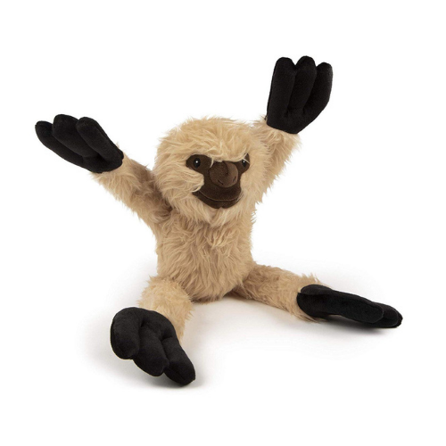 GoDog Crazy Tug Sloth Plush Chew Guard Durable Squeaky Stretch Dog Toy