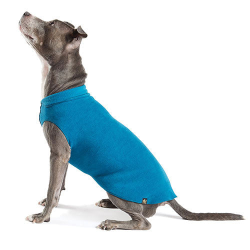 Gold Paw Series Stretch Fleece Pullover Dog Clothing — Marine Blue