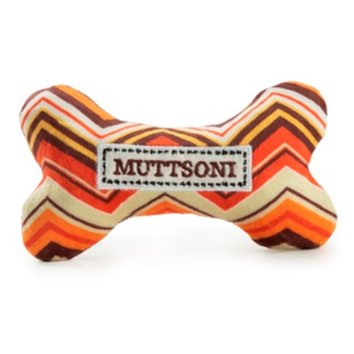 Haute Diggity Dog Muttsoni Bone Designer Plush Dog Toy