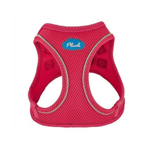 Plush Step In Air Mesh Vest Dog Harness — Peacock Pink