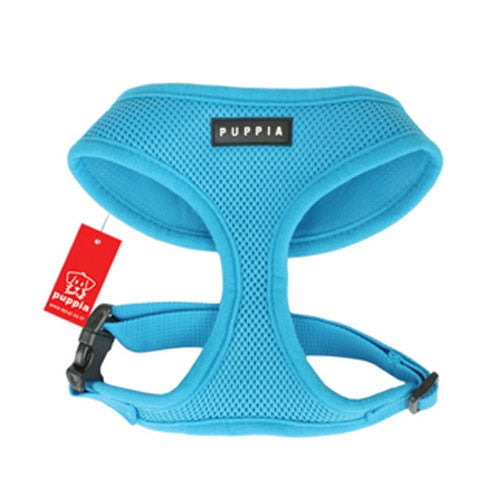 PUPPIA Soft Collar Air Mesh Adjustable Dog Harness — Sky Blue