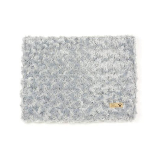 Susan Lanci Designs Plush Blanket — Curly Sue Platinum