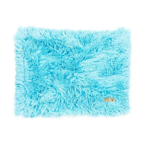 Susan Lanci Designs Plush Blanket — Shag Aqua