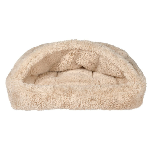 Bowsers Pet Canopy Burrow Dog Bed — Fluffernutter Faux Fur