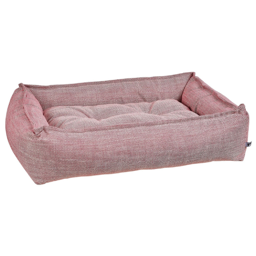 Bowsers Pet Sterling Rectangular Lounge Nesting Dog Bed — Berry