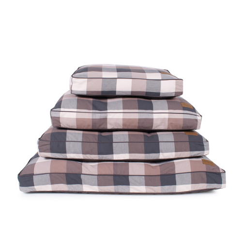 Carolina Pet Company Classic Pendleton Napper Dog Bed — Block Plaid All Sizes Stacked