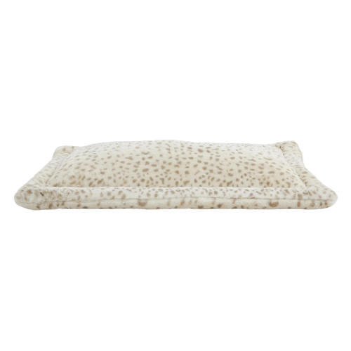 Jax and Bones Cozy Mat Faux Fur Crate Dog Bed — Cheetah 
