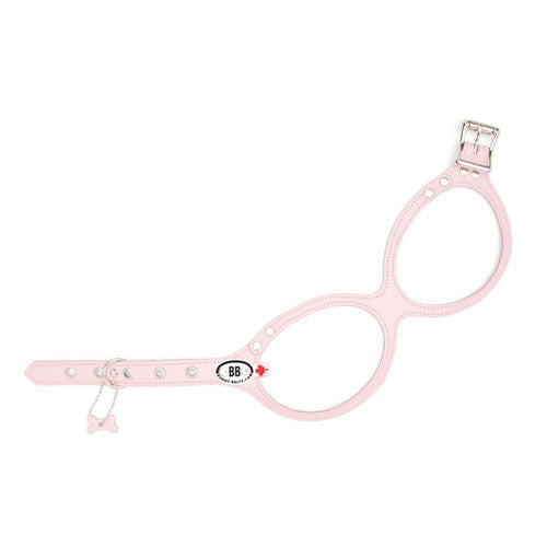 Buddy Belt Premium Edition Leather No Choke Dog Harness — Pink