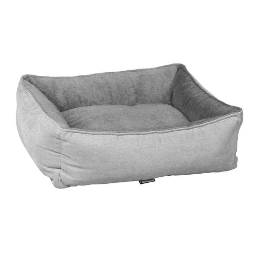 Bowsers B Lounge Rectangular Nesting Dog Bed in Koala + Oyster fabrics