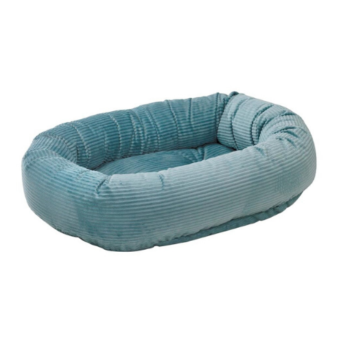 Bowsers MicroCord Nesting Donut Bolster Dog Bed — Blue Bayou