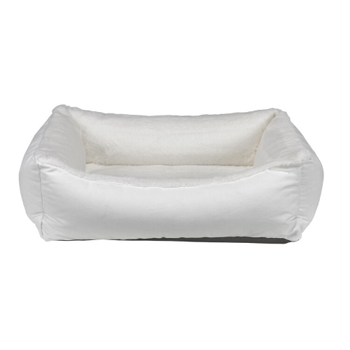 Bowsers Oslo Ortho Memory Foam Nesting Dog Bed — Winter White Dream Fur