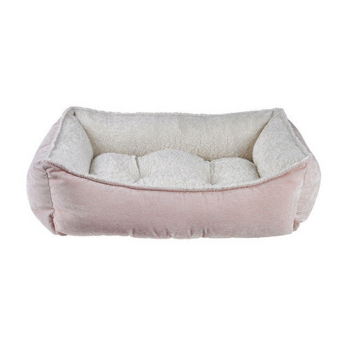 Bowsers Scoop Bolstered Nesting Dog Bed — MicroVelvet Blush