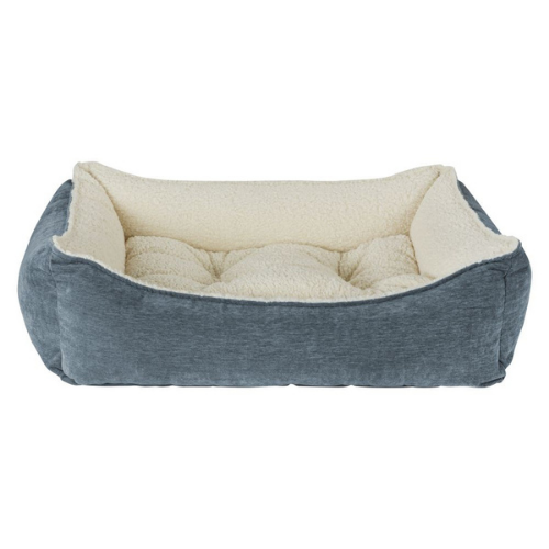 Bowsers Pet Scoop Bolstered Nesting Dog Bed — Chenille Mineral