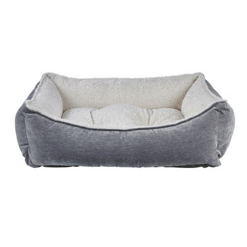 Bowsers Scoop Bolstered Nesting Dog Bed — MicroVelvet Pumice