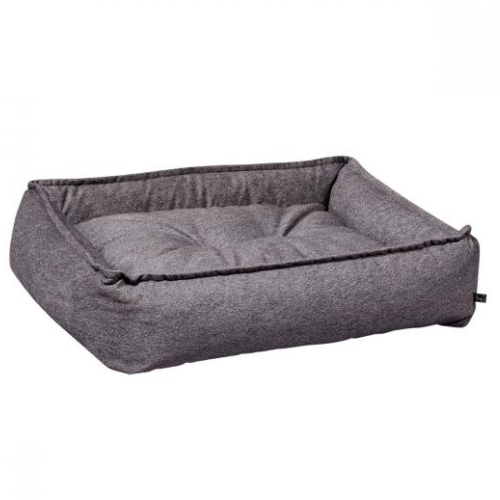 Bowsers Pet Sterling Rectangular Lounge Nesting Dog Bed — Gravel