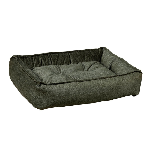 Bowsers Pet Sterling Rectangular Lounge Nesting Dog Bed — Moss
