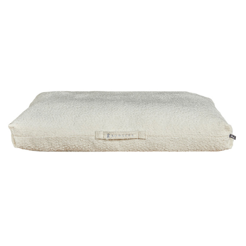 Bowsers Pet Products The Avenue Rectangular Pillow Dog Bed — Vanilla Boucle