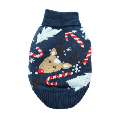 Doggie Design Ugly Reindeer Holiday Cotton Turtleneck Dog Sweater