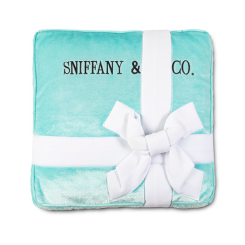 Dog Diggin Designs Sniffany Plush Pillow Parody Designer Bed — Top Bed