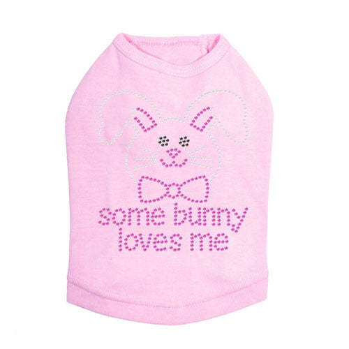 Some Bunny Love Me Easter Pink Dog Tank Shirt Dog In The Closet