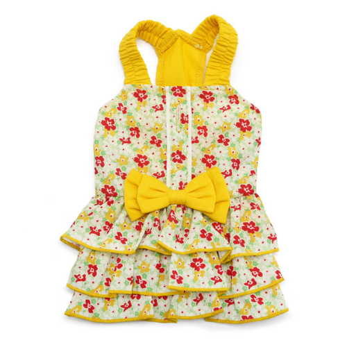 Dogo Pet Fashions Southern Belle Wild Flower Dog Dress — Back View