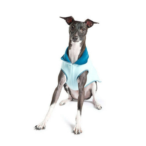 Gold Paw Series Duluth Double Fleece Pullover Dog — Marine Robin Egg Blue