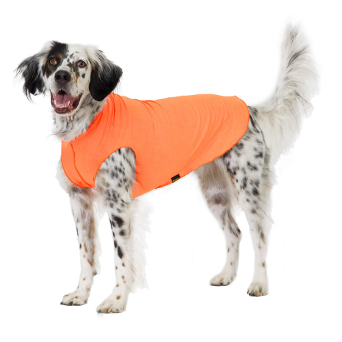 Gold Paw Series Sun Shield UV Protection Dog Tee Shirt Neon Orange