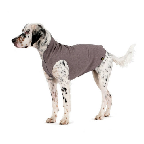 Gold Paw Series Stretch Fleece Pullover Dog Clothing — Charcoal Grey