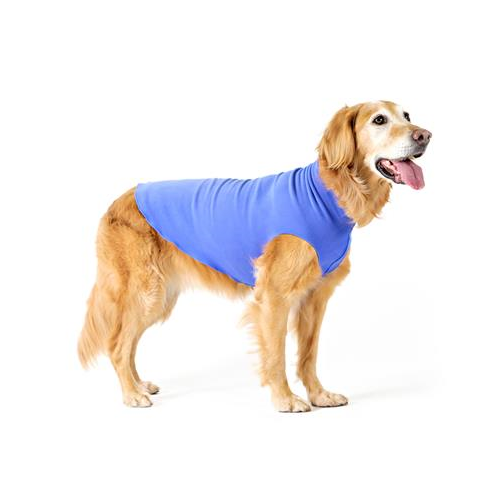 Gold Paw Series Stretch Fleece Pullover Dog Clothing — Cornflower Blue