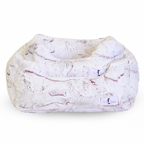 Hello Doggie Whisper Plush Nesting Lounge Bed — Merlot
