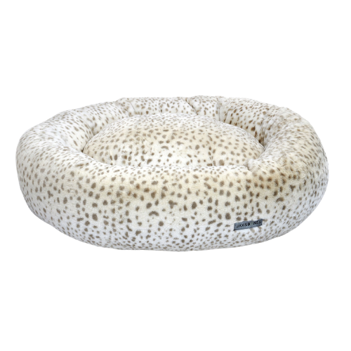 Jax & Bones Donut Nesting Dog Bed — Cheetah