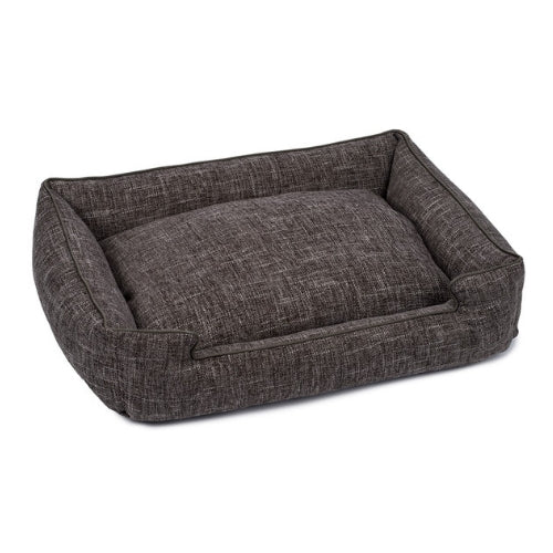 Jax & Bones Lounge Rectangular Nesting Dog Bed — Harper Black Diamond