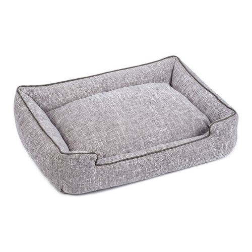 Jax & Bones Lounge Rectangular Nesting Dog Bed — Harper Gris