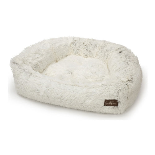 Jax & Bones Plush Velour Napper Nesting Dog Bed — Arctic Shag