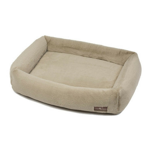 Jax & Bones Memory Foam Cuddler Dog Bed — Mink Fuzzy Wuzzy Creme