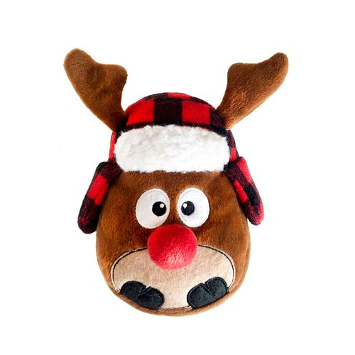 Lulubelles Floyd Reindeer Power Plush Holiday Dog Toy