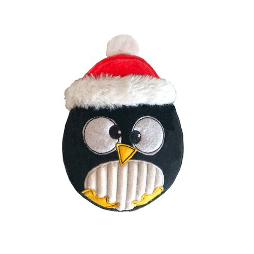Lulubelles Santa Puddles Penguin Power Plush Holiday Dog Toy