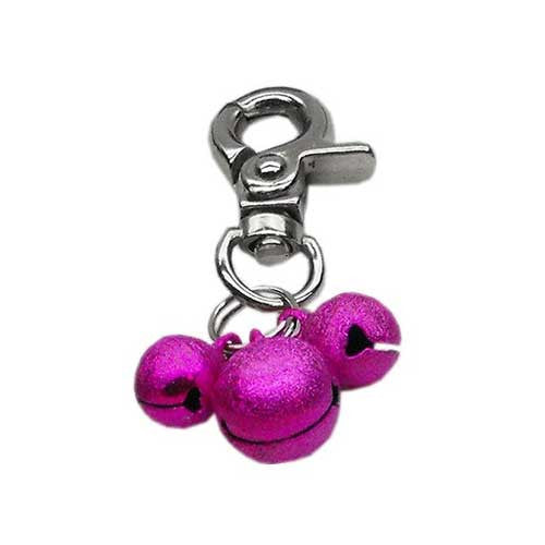 Mirage Pet Products Bell Dog Collar Charm — Hot Pink