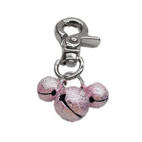 Mirage Pet Products Bell Dog Collar Charm — Light  Pink
