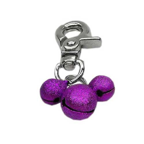Mirage Pet Products Bell Dog Collar Charm — Purple