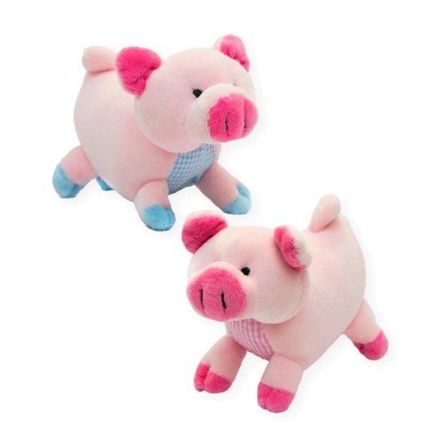 Oscar Newman Farm Friends Pipsqueak Small Breed Squeaky Dog Toy — Pig