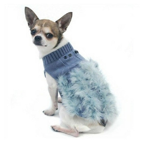 Oscar Newman Whoo Me Owl Themed Designer Dog Sweater On Dog
