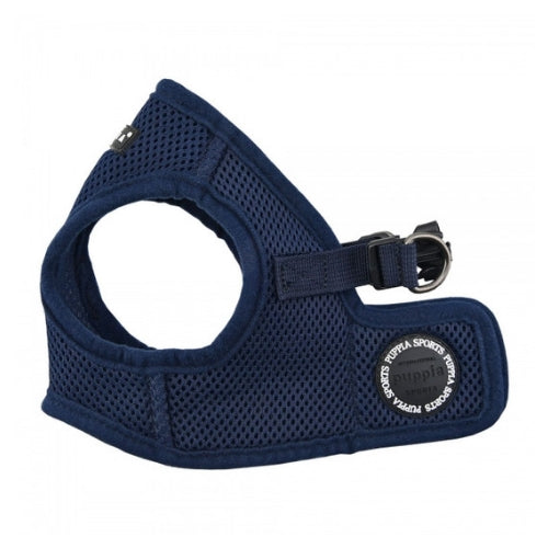 PUPPIA Soft Vest B Air Mesh Adjustable Dog Harness — Navy