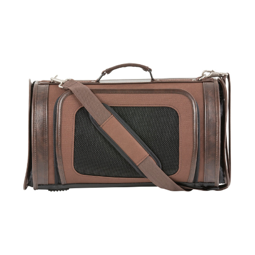 PETOTE Kelle Airline Approved Dog Travel Carrier — Chocolate Brown