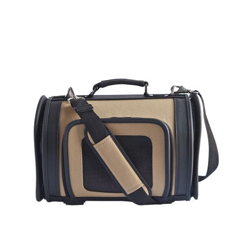 PETOTE Black and Tan Kelle Airline Approved Dog Travel Carrier 