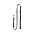 Plush USA Adjustable Reflective Nylon Neoprene Dog  Lead —  Black