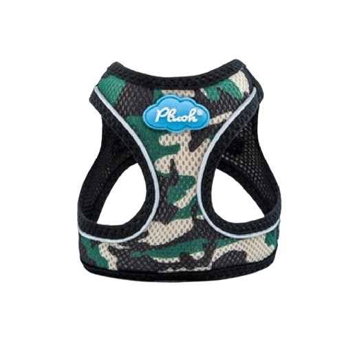 Plush Step In Air Mesh Vest Dog Harness — Camo