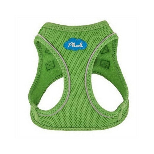 Plush Step In Air Mesh Vest Dog Harness — Grass Green