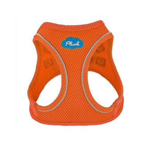 Plush Step In Air Mesh Vest Dog Harness — Orange